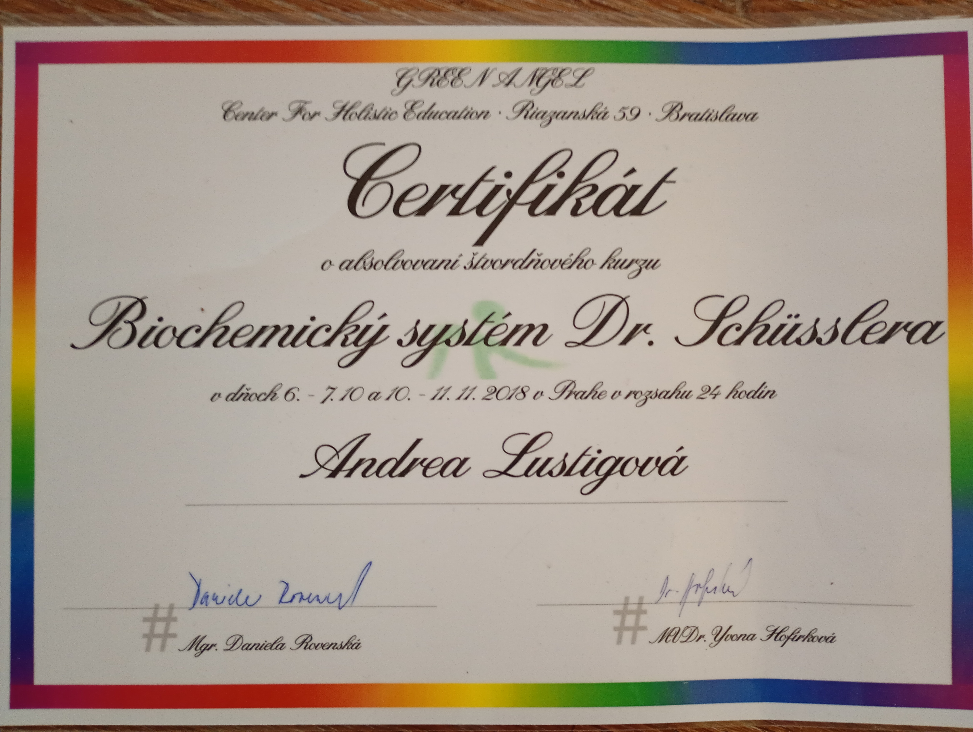 Certifikát a vzdělání